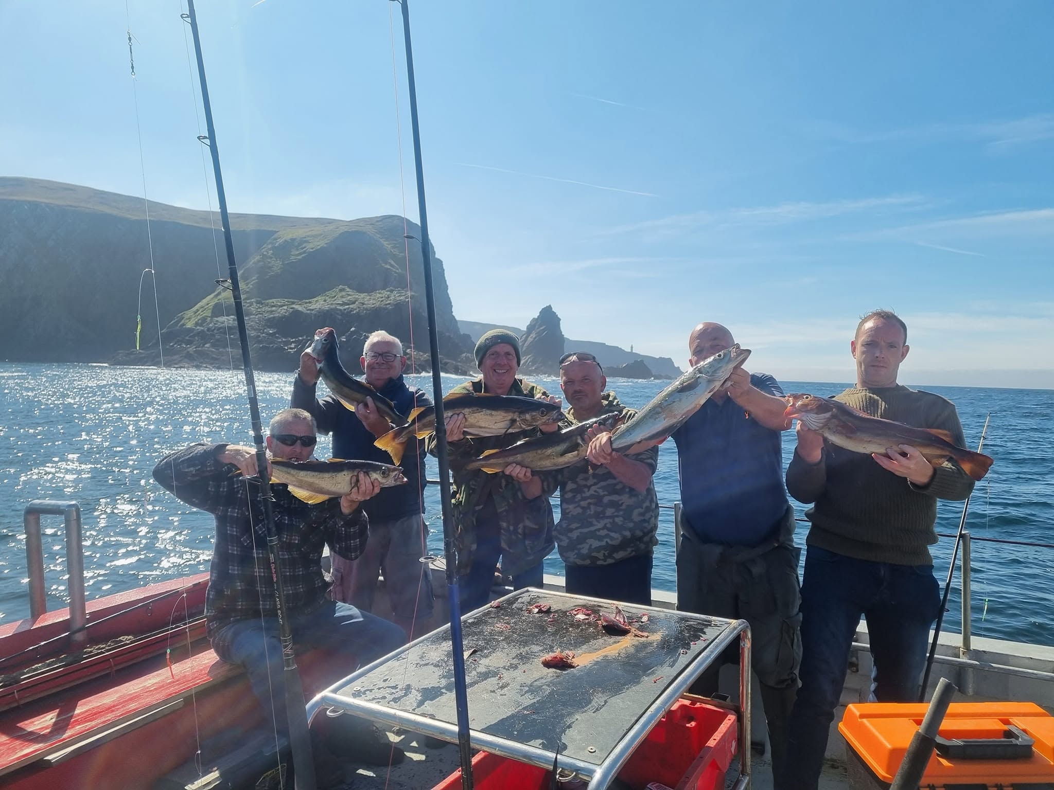 Guests on a Burtonport boat tour