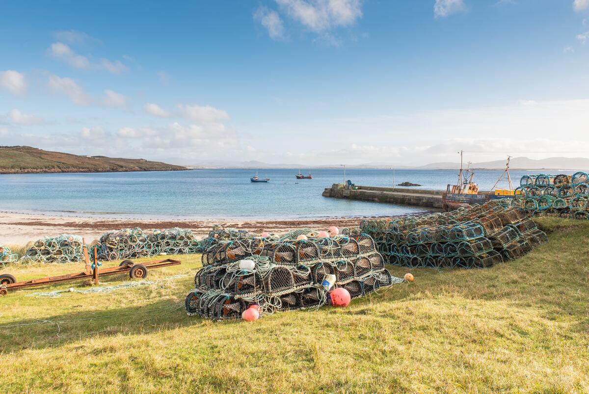 Lobster pots at Burtonport